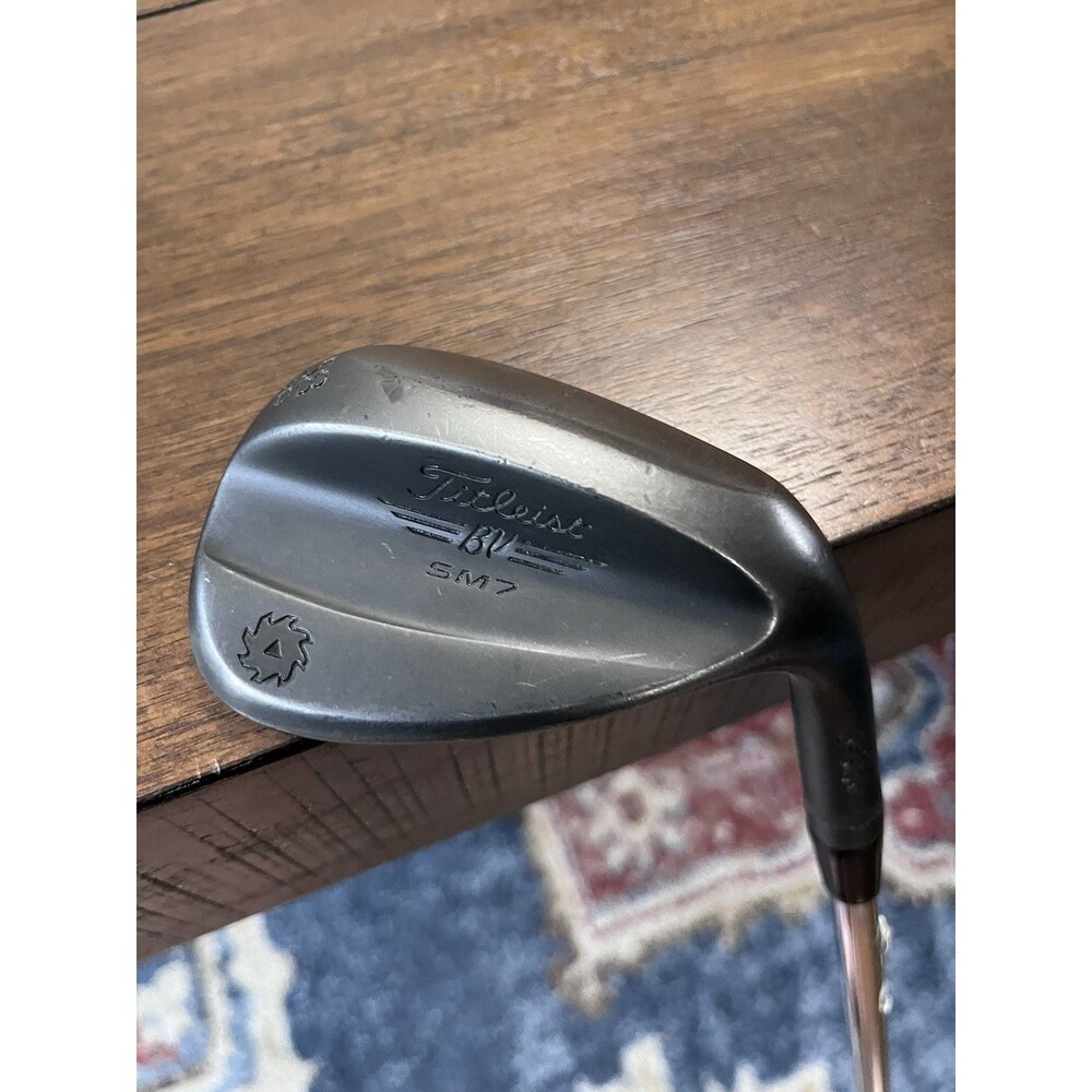 Titleist Vokey SM7 Jet Black 58* 12* D Grind Lob Wedge RH Wedge Flex Steel